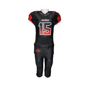 Tenues de football américain personnalisables, respirantes, grandes tailles, à séchage rapide, antibactériennes, imprimées, à manches courtes, sur mesure - Product Image 2