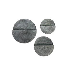 Jardinière murale circulaire en métal galvanisé pour intérieur et extérieur, pot suspendu pour herbes et fleurs, style ferme, fixation murale avec boucle en ficelle - Product Image 4