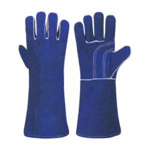 Gants de soudage en cuir de vachette renforcé avec manchette longue, résistants à la chaleur et antistatiques, gants de sécurité polyvalents - Product Image 5