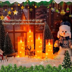 Candele LED Senza Fiamma a 5 Pezzi per un'Atmosfera Romantica, con Timer, in Acrilico Stabile, Effetto Sfarfallio per un Ambiente Accogliente - Product Image 4