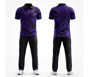 Stylish <b>Cricket</b> Uniform Custom Sublimated Design | Men Women Youth <b>Cricket</b> Wears Polo Shirt and Trouser Full Team Outfit - Product Image 3