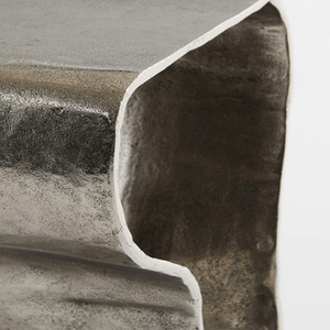 Expressionist Burnished Brass Cast Aluminum Drink <b>Table</b> - Product Image 4