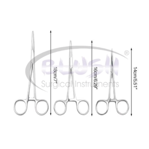 Kelly Hemostatic Forceps 5.50" Stainless Steel Straight A+ Grade Hospital Surgical Instruments CE Certified By <b>Blush</b> Surgical - Product Image 2