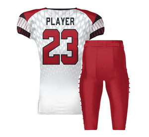 Maillot de football américain personnalisé, nouvelle saison, rouge et blanc, ensemble de football de club, manches courtes, 100% viscose/coton respirant, uniforme d'équipe - Product Image 6