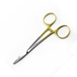 ที่จับเข็ม TC Webster ขนาด 13 ซม. แบบโค้ง ห่วงทองเรียบ สำหรับเย็บแผลผ่าตัด ทำจากสแตนเลสสตีล ใช้ในงานทันตกรรมและศัลยกรรม - Product Image 3