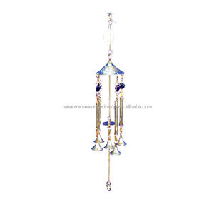 Campanas de viento conmemorativas de Metal de latón de nuevo diseño, tubos y campana, carillón de viento colgante de pared para Patio, balcón, jardín, decoración de patio - Product Image 1