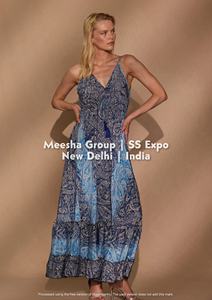 Robe longue bohème sans manches pour femme, col en V, dos nu, fluide, longue, pour l'été, la plage, avec ourlet à volants, assortiment varié - Product Image 6