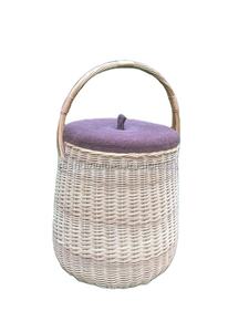 Cesta de Lavado Plegable Vintage de Ratán Ecológico con Diseño Desmontable para Almacenamiento - Product Image 2