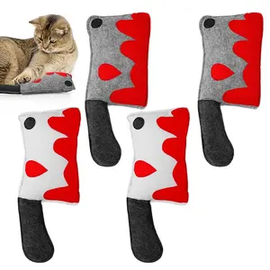 Oem 4 pcs עקיצה עמיד ליל כל 10.6 סכין עמיד זמן ארוך הרגיש חתול ללעוס צעצועים catnip