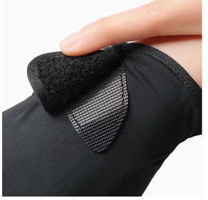 <b>Men</b> <b>s</b> Black Grip Riding Gloves Solid Color Regular Fit Textile Equestrian Accessories Durable Horse Riding Outfit Breathable - Product Image 4