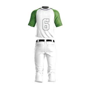Custom Colors <b>Baseball</b> Uniform Set Men's White Black Red Short Sleeve Button Front Jersey with Number - Product Image 6