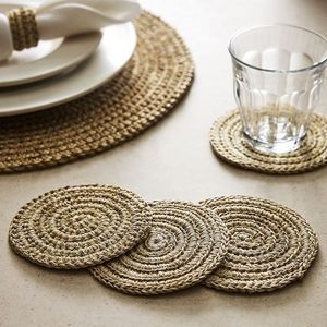 Best Crafted Design Rattan Coaster Jute Coaster Rope Coaster Place Mats Woven Rattan Coaster Mats At very reasonable Price - Product Image 5