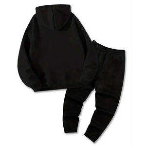 Conjunto Deportivo Ligero de Algodón Personalizado, Sudadera con Capucha y Pantalones Deportivos, Transpirable, Informal, para Invierno, Gimnasio, Correr, Tallas Grandes - Product Image 2