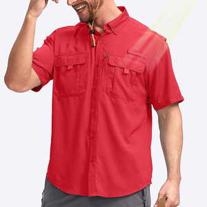 Camisetas de Pesca de Diseño Moderno, Ajuste Cómodo, Tela Elástica, Transpirable, Spandex y Algodón, para Hombre - Product Image 5