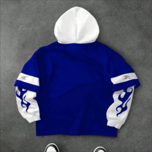 Sweat à capuche personnalisé de haute qualité, brodé et gaufré, style streetwear automne, coupe oversize, fermeture éclair, en coton épais et écologique, OEM - Product Image 2
