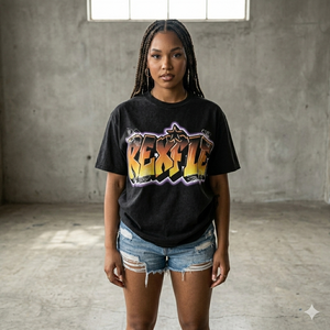 Relaxed Fit <b>Acid</b> Wash T Shirts Heavyweight Cotton 240 GSM Custom Screen Printing Logo Private Label <b>Drop</b> Shoulder T Shirts - Product Image 5