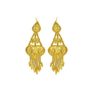 ชุดเครื่องประดับทองชุบไมครอน 14K/18K/24K สำหรับงานแต่งงานและงานเลี้ยง ดีไซน์แบบดั้งเดิม ขายส่ง - Product Image 6