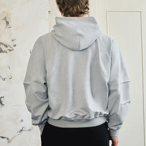 Conjuntos Deportivos Personalizados para Mujer, Tejido Grueso de 500 GSM y 350 GSM, Felpa de Poliéster/Algodón, Sudadera con Capucha Extra Grande Bordada y Pantalones Cortos - Product Image 6