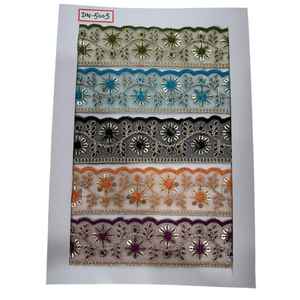 Dentelle en coton brodée de qualité supérieure, fabriquée à partir de fils de coton doux et durables. - Product Image 4