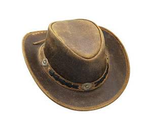 Sombrero de Cuero Genuino Estilo Vaquero Australiano para Hombre, Color Bronceado, Modelo Crazy Horse, Precio de Fábrica al por Mayor - Product Image 2