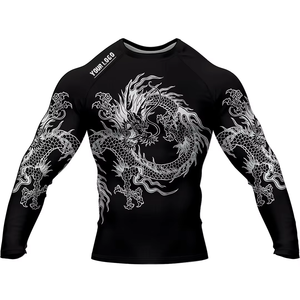 Meilleur prix pour un rashguard à manches longues pour BJJ, équipement d'entraînement MMA de haute qualité, vêtements d'arts martiaux et rashguard sans Gi pour hommes - Product Image 5