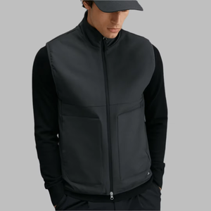 Gilet réversible en mélange de laine de haute qualité, nouvelle collection, design personnalisé, gilet d'automne vierge pour homme - Product Image 4