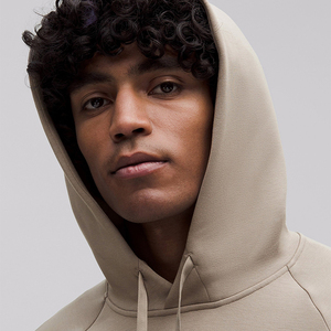 Sweat à capuche pour homme, style streetwear hiver, 100% coton mélangé, manches longues, avec poche kangourou et motif lettres - Product Image 5