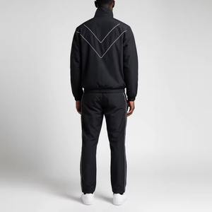 Ensemble survêtement coupe-vent deux pièces personnalisé, coupe régulière, décontracté, uni, coupe-vent, écologique, respirant, avec bande réfléchissante - Product Image 6