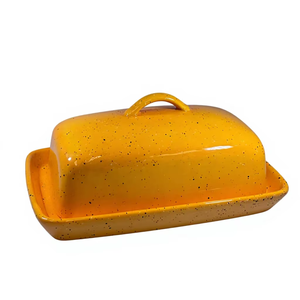 Recipiente para Mantequilla con Acabado Brillante, Tapa con Asa de Fácil Apertura, Base Profunda, Duradero, para Mostrador de Cocina - Product Image 1