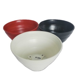 Nouveaux produits en plastique de forme ronde décoration de jardin Pot de fleur Pots en plastique à faible vague Pots de fleurs en plastique recyclé - Product Image 3