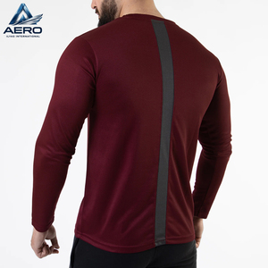 Nouvelles chemises tendance à manches longues pour hommes, en bordeaux avec des détails noirs, style streetwear, coupe slim, décontractées. - Product Image 2