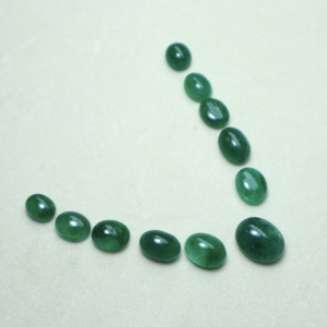 Émeraude naturelle Swat cabochon, pierre précieuse en vrac, émeraude verte de haute qualité, lot en gros - Product Image 3