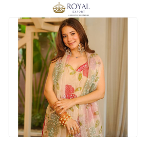 Última Moda en Trajes Sharara de Organza con Lentejuelas para Bodas, Nueva Colección en Venta - Product Image 6