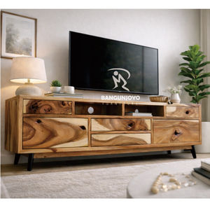 Gabinete de Almacenamiento de Madera Maciza SUAR con Diseño Moderno y Minimalista, Duradero, para Sala de Estar - Product Image 3