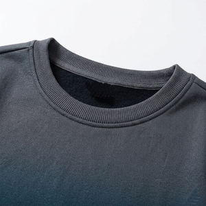 <b>Tie</b> Dye Crew Neck Sweatshirt Unisex Oversized Knitted Pullover Casual Autumn Style Regular Sleeve <b>Black</b> Teal Pattern - Product Image 6