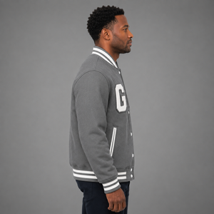 Veste universitaire pour homme, automne, logo personnalisé, manches longues, veste de baseball, veste de letterman, OEM, vente en gros - Product Image 3