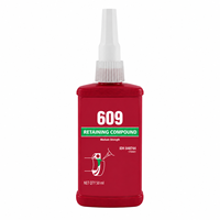 Adhésif anaérobie pour métaux 609 pour la fixation des couvercles de soupapes de cylindres, des moyeux de tiges et des pièces cylindriques 50ml