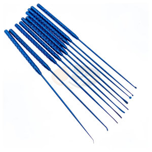 Micro-curette manuelle de précision 21 cm en acier inoxydable pour micro-chirurgie, micro-spatule dissection, micro-crochet pour nerfs et vaisseaux - Product Image 1