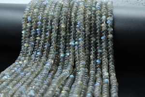 ลูกปัดลาบราดอไรต์เรียบ6-6.5มม. ลูกปัดลาบราดอไรต์สีเทา - Product Image 4