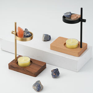 Quemador de Incienso de Acero Inoxidable con Soporte Metálico y Portavelas para la Quema de Fragancias Aromáticas, Diseño Duradero - Product Image 1