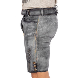 Shorts bavarois en daim de chèvre respirants, style streetwear personnalisé pour hommes, dernières tendances, services OEM, prix raisonnable - Product Image 5