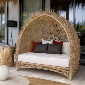 เตียงอาบแดด ARTERRA รุ่น Luxury Teak Branch พร้อมหลังคา  เก้าอี้ชายหาดกลางแจ้งระดับพรีเมียม เฟอร์นิเจอร์สำหรับรีสอร์ท สระว่ายน้ำ และลานบ้าน - Product Image 5