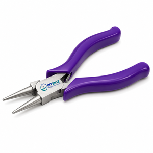 Pince à bec rond professionnelle pour la fabrication de bijoux, en acier inoxydable, pour la mise en forme de fils, la pliage et la création de perles - Product Image 1