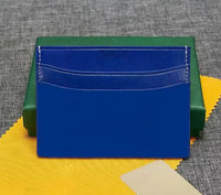 Portefeuille miniature de luxe en PU de haute qualité avec porte-clés, porte-cartes de crédit, blocage RFID, étui à cartes de visite tendance, multifonction