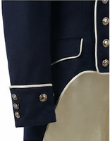 Veste uniforme vintage pour homme, style hussard, double boutonnage, pour cérémonies, printemps-automne
