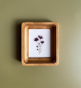 Cadre photo artisanal de luxe en bois de manguier massif, style rustique moderne, pour table, haut de gamme - Product Image 1