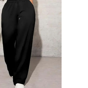 Pantalones Deportivos Personalizados para Mujer, de Invierno, Cintura Alta, Transpirables, de Algodón, con Cierre de Cordón y Bolsillos - Product Image 5