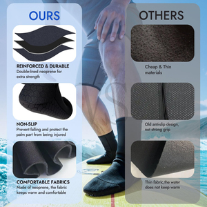 Advanced Performance Sand <b>Socks</b> Lightweight Neoprene Footwear Designed Specifically For Beach Volleyball And Training - Product Image 5