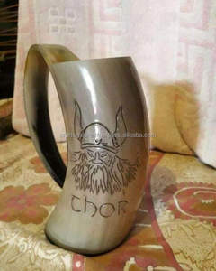 Cuerno Vikingo de Alta Calidad, Pulido, Natural, Estilo Animal, Ecológico, Soporte para Cuerno para Beber, Hecho a Mano, para Cerveza, Precio Económico - Product Image 1