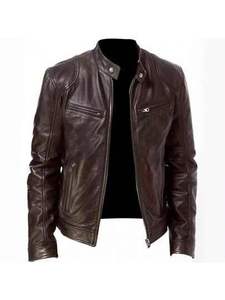 Chaqueta de invierno para hombre a bajo precio, talla grande, informal, de moda, de cuero genuino, hecha en Pakistán, para venta en línea. - Product Image 5